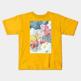 Gouache Fruit Kids T-Shirt